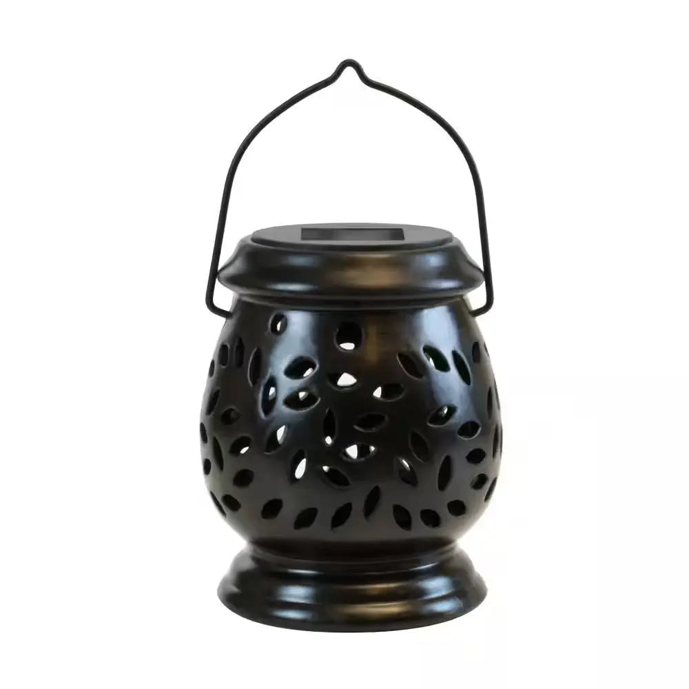 Solar 4.25 In. X 5.5 In. Ceramic Lantern