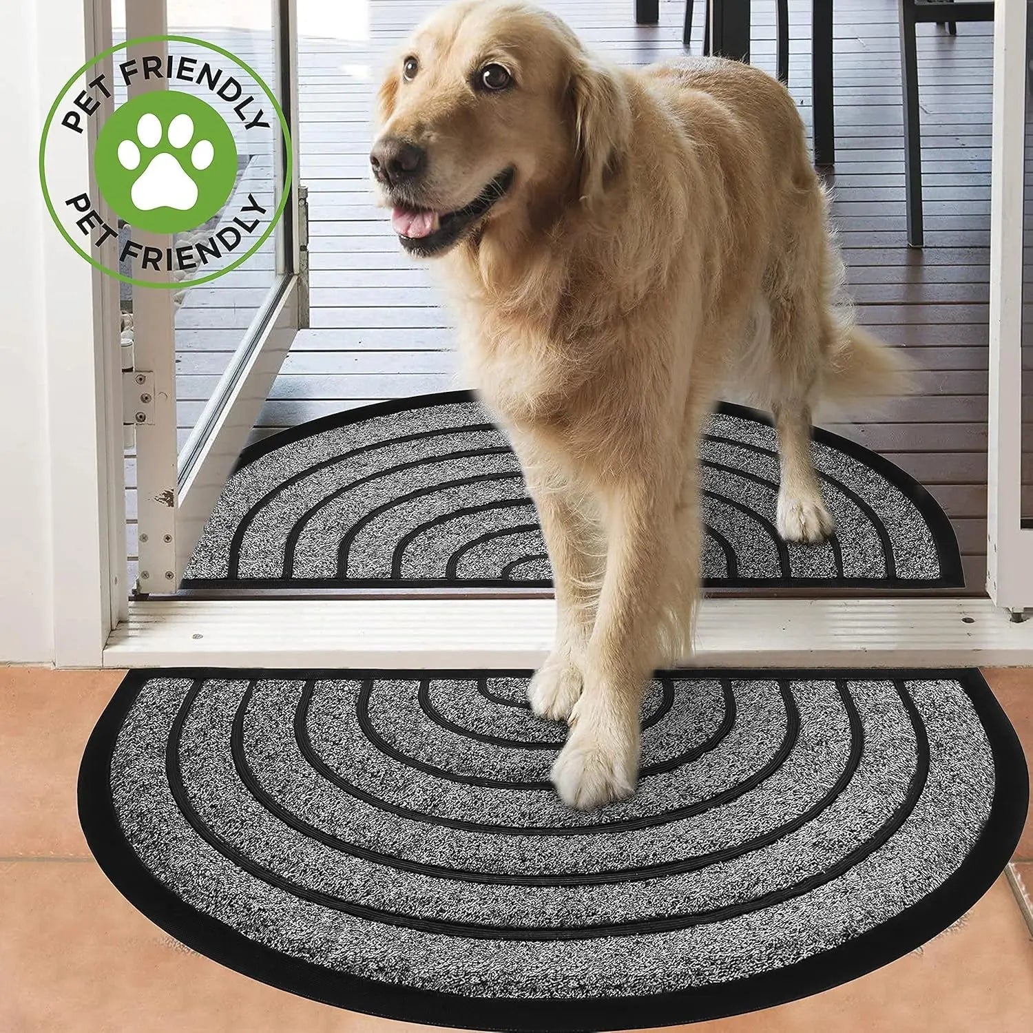 Extra Value 2 Pack Welcome Outdoor Mat - Suits Every Door - Non-Slip with Leak-Proof Rubber Backing - Scrapes Dirt - Durable Construction for Longterm Use- 30'' X 18''